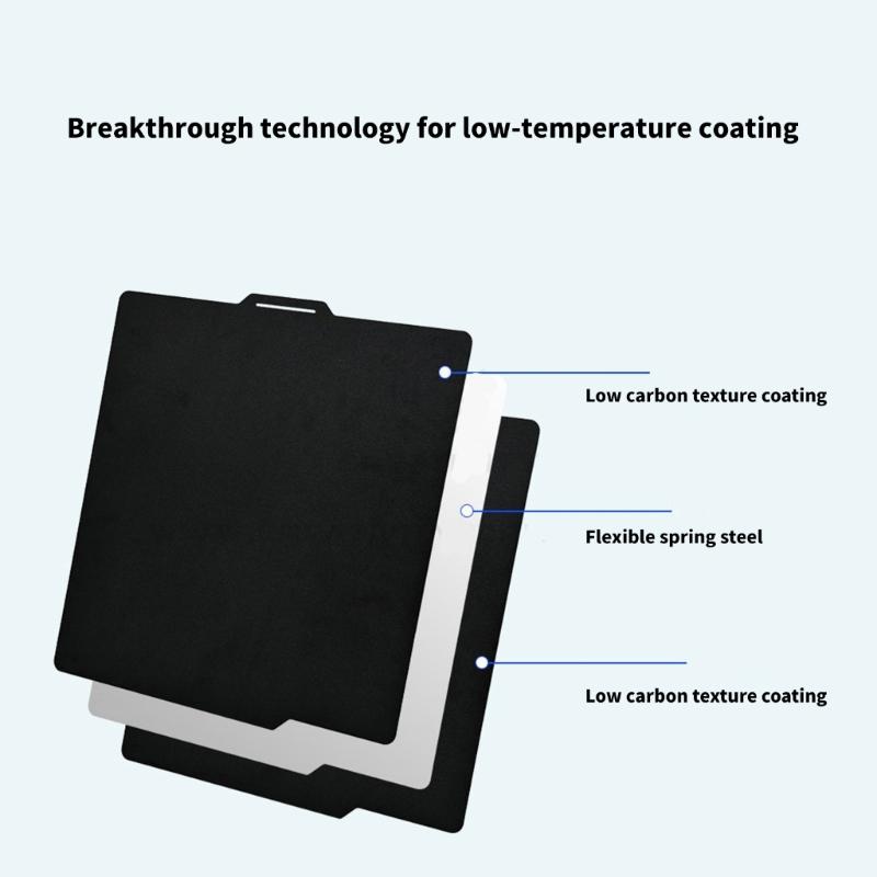 Matte Finish 3D Printing Plate PEI Coated Print Bed For Lab/MINI/X1/P1 3D Printer Models Strong Adhesion