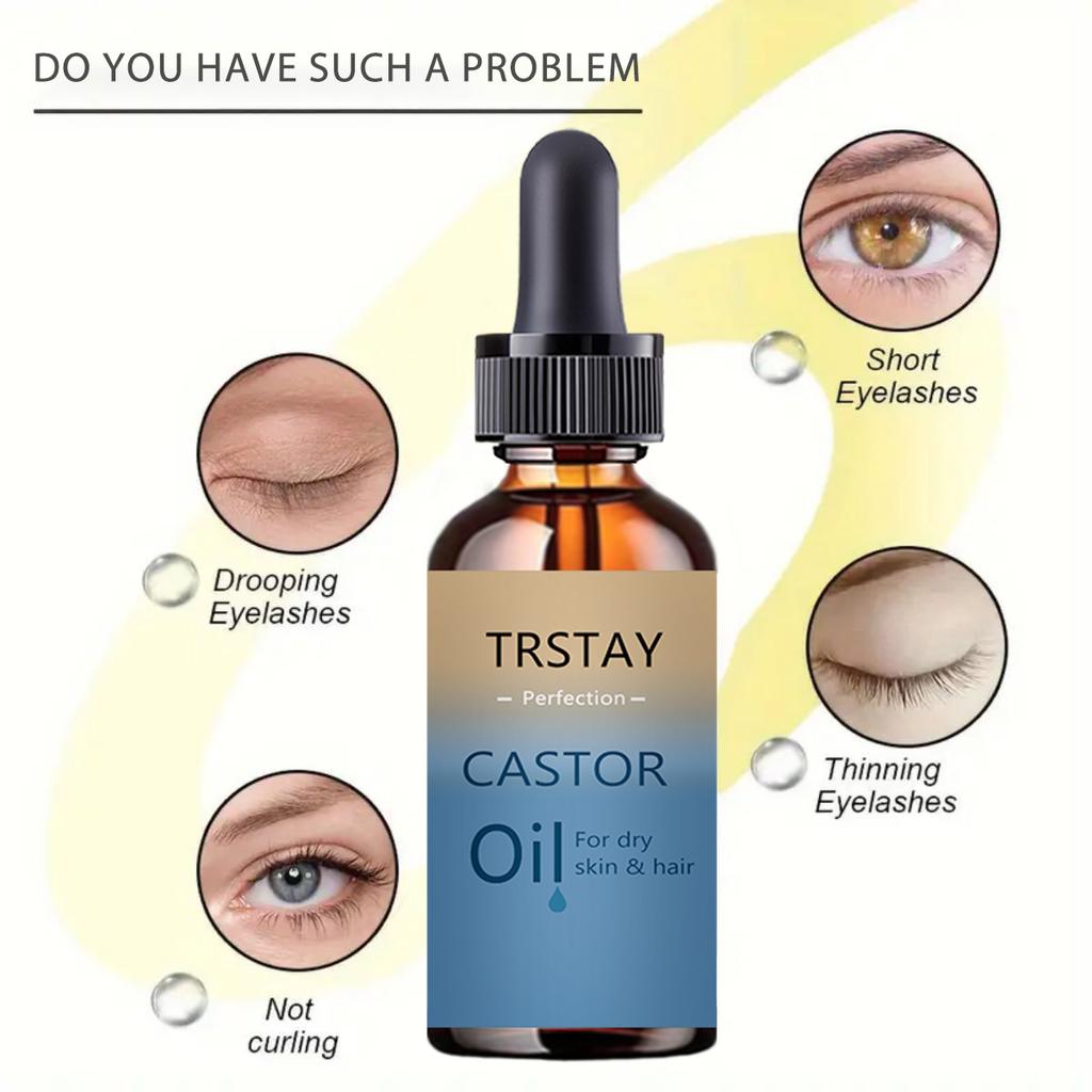 Huile essentielle pour la croissance des cils Sérum pour la croissance rapide des cils Cils plus longs Sourcils plus épais