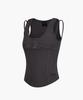 HDEX Women'S Pigment Double Layer Tank Top (Pigment Charcoal)