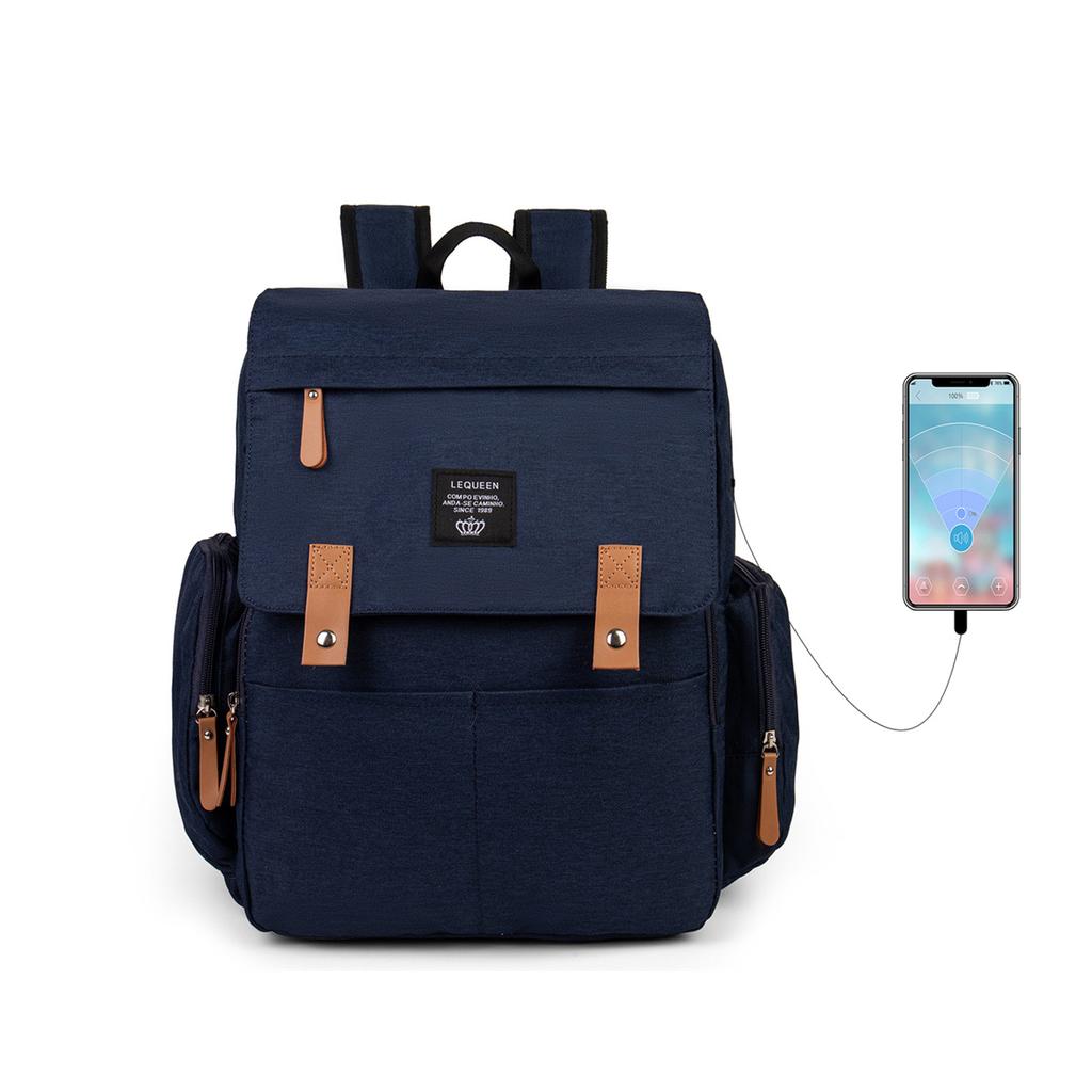 Lequeen Nappy Backpack Bags Mummy Large Capacity Bag Mom Baby Multi-function Waterproof Outdoor Travel Diaper Bags for Baby Care