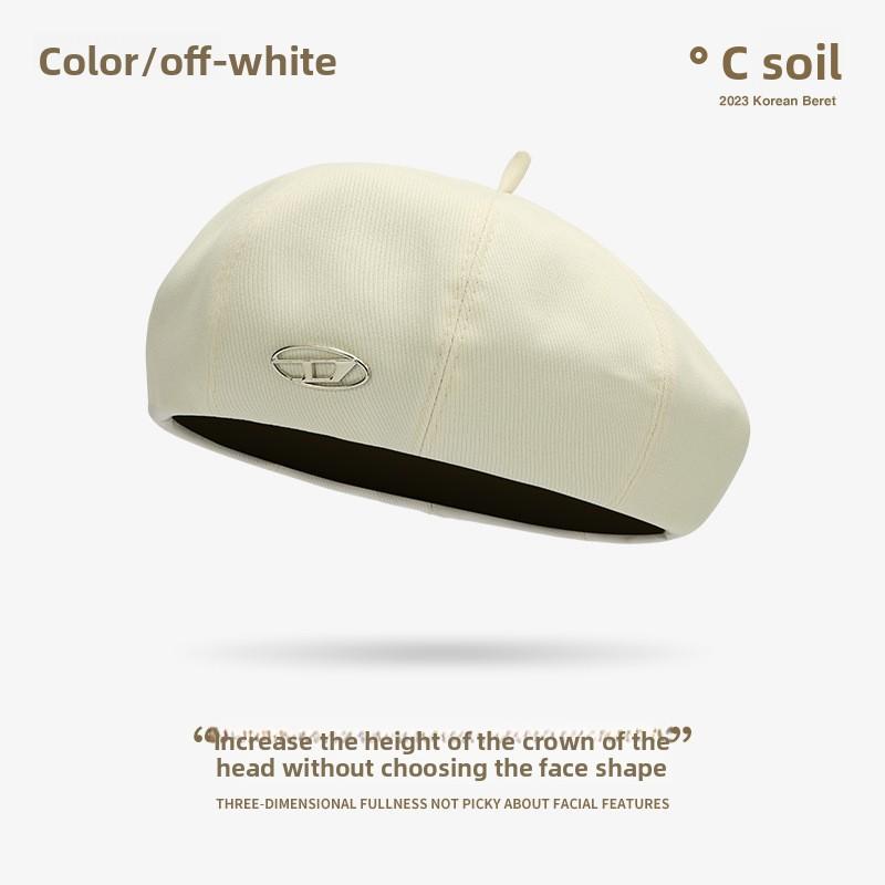 New autumn and winter beret, women's wool fashion versatile Japanese painter hat, windproof and warm cloud hat