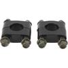 Motorcycle Handlebar Risers, 1 Pair 7/8" 22mm Aluminium Universal Handlebar Riser Clamp Single Hole Handle Mount Clamp Replacement for Motorcycle