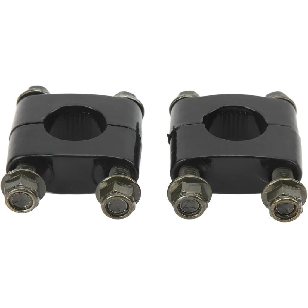 Motorcycle Handlebar Risers, 1 Pair 7/8" 22mm Aluminium Universal Handlebar Riser Clamp Single Hole Handle Mount Clamp Replacement for Motorcycle