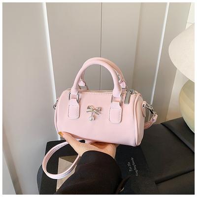 Fashion Trend Premium Sense Bag Girls Heart Bow Portable Commuter Shoulder Oblique Span Bag