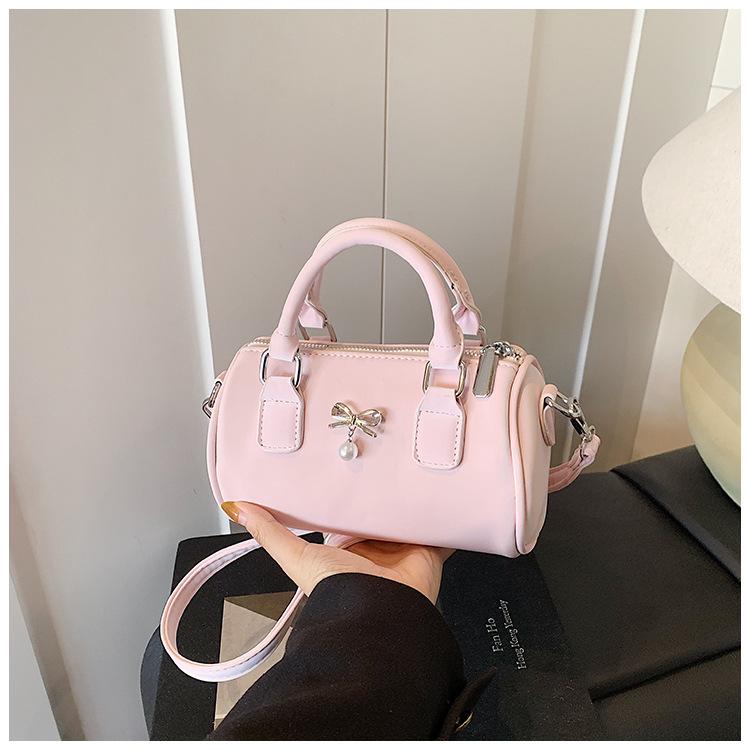 Fashion Trend Premium Sense Bag Girls Heart Bow Portable Commuter Shoulder Oblique Span Bag