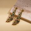 European, American and medieval style imitation pearl beaded diamond flower necklace light luxury niche collarbone chain personalized high-end 