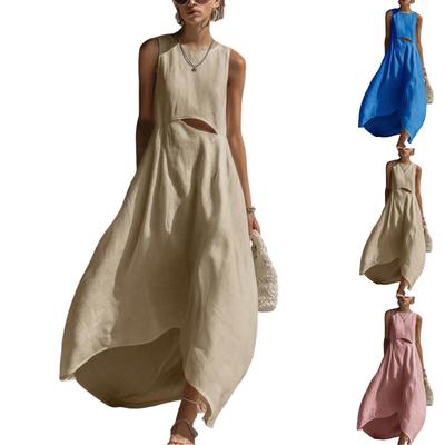 Women's Fashionable Loose-Fit -Color Casual Dress