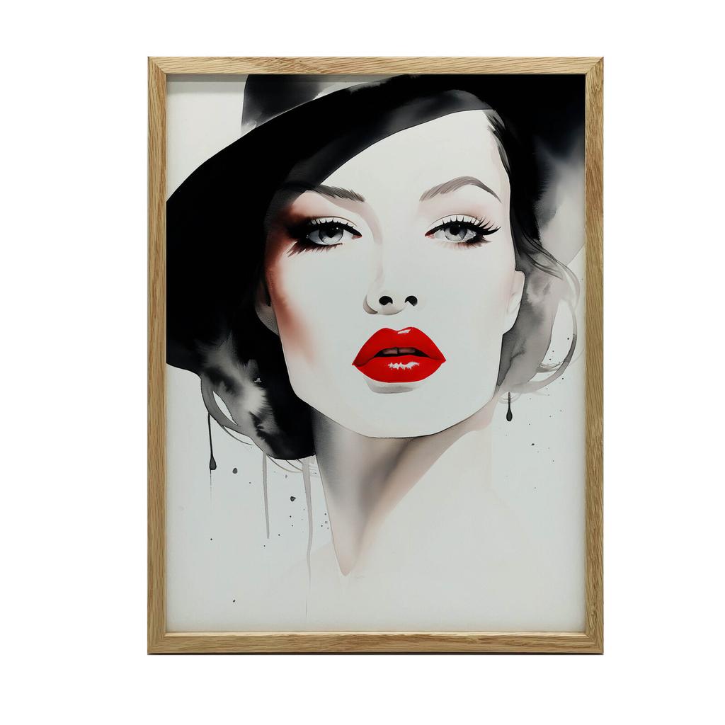 Portrait of Delicacy Portrait of Delicacy, 30X40 Cm, Gold Aluminum Frame, 230 Gsm Matte Paper