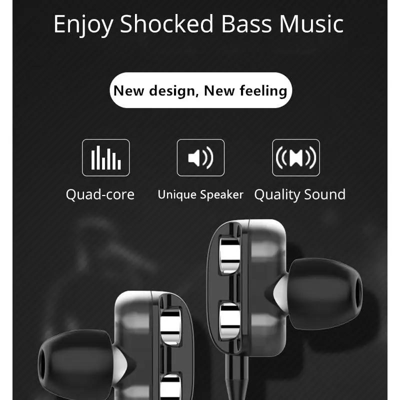 Sport In Ear Design HIFI Wired D Stereo Dual Driver