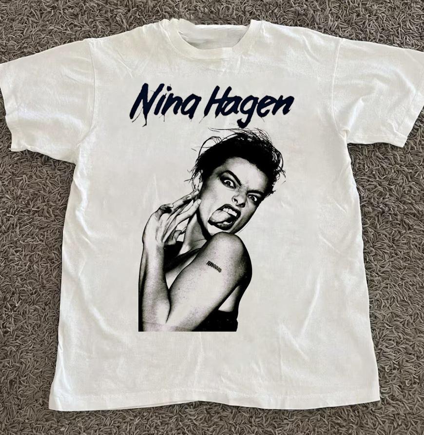 Коллекция коротких футболок Nina Hagen S–5XL Белая футболка Унисекс футболка S