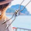 Classical Bolo Style Stainless Steel Sliding Pendant Necklace Ergonomic Design Jewelry for Comfortable Long Term Use