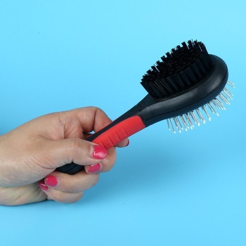 Double Sided Pet Grooming Brush Dog Cat Puppy Long & Short Hair Shedding Tool