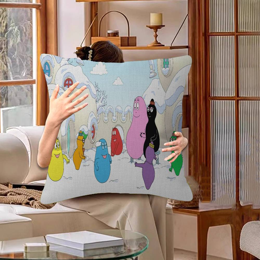 Barbapapa Cartoon Kissen Geschenke Heim Büro Einrichtung Schlafzimmer Sofa Auto Kissenbezug Hülle 45x45cm