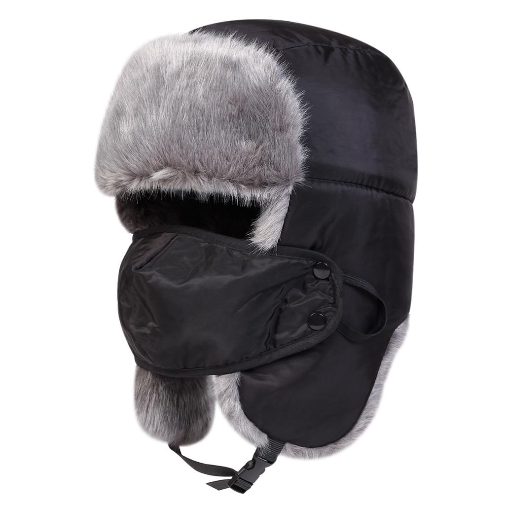 Warm and Fluffy In Winter Hat Men and Women Lei Feng's Cap Thickened Windproof Bomber Hats Pilot's Caps