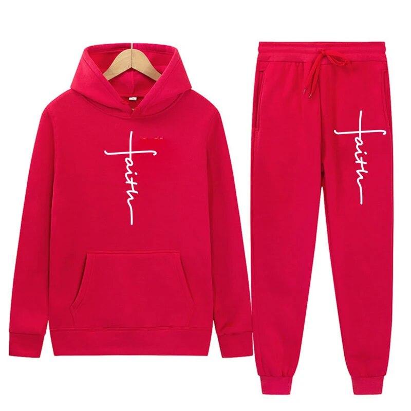 Huvtröjor för män och Byxor för män Casual Herrträningsdräkt Sportkläder Höst Vinter Herrdräkt Herrkläder Fritidsset Manlig