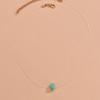 New Product Simple Personality Geometric Irregular Turquoise Pendant Transparent Fishing Line Necklace Collarbone Chain Decoration