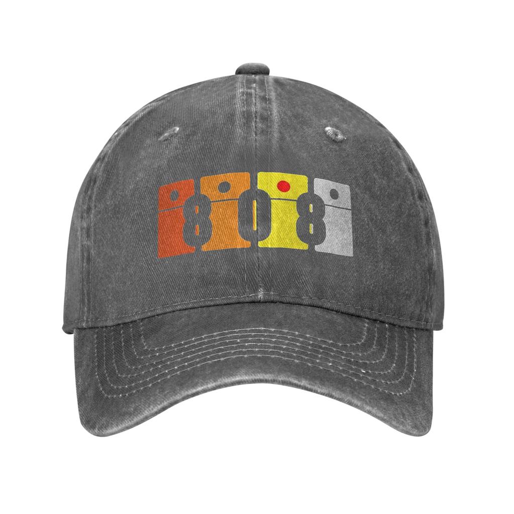 Classic Music Electronic Drum Machine Unisex Unstructured Baseball Caps s Distressed Denim Hats Casual Workouts Headwear