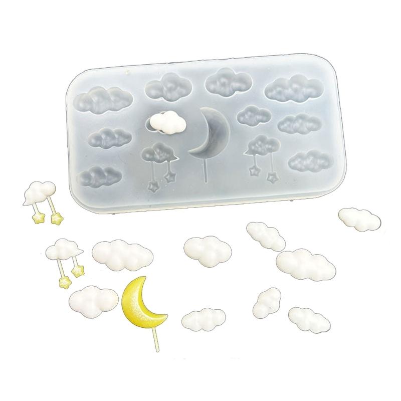 Silikonowa forma w kształcie chmurki klasy spożywczej Materiały do wyrobu biżuterii Idealna do ręcznie robionych kolczyków Breloczków i Małych Dekoracji