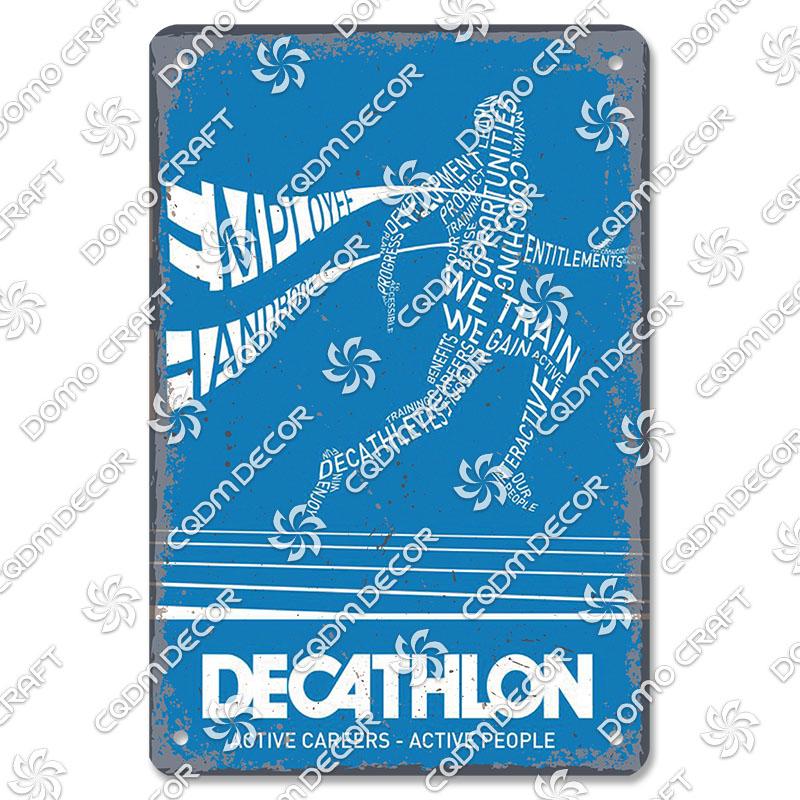 Run Race Poster Metal Plate Runner Run With Your Heart Running Shoes Metal Tin Signs Retro Wall Decor Club Gym Living Room Home