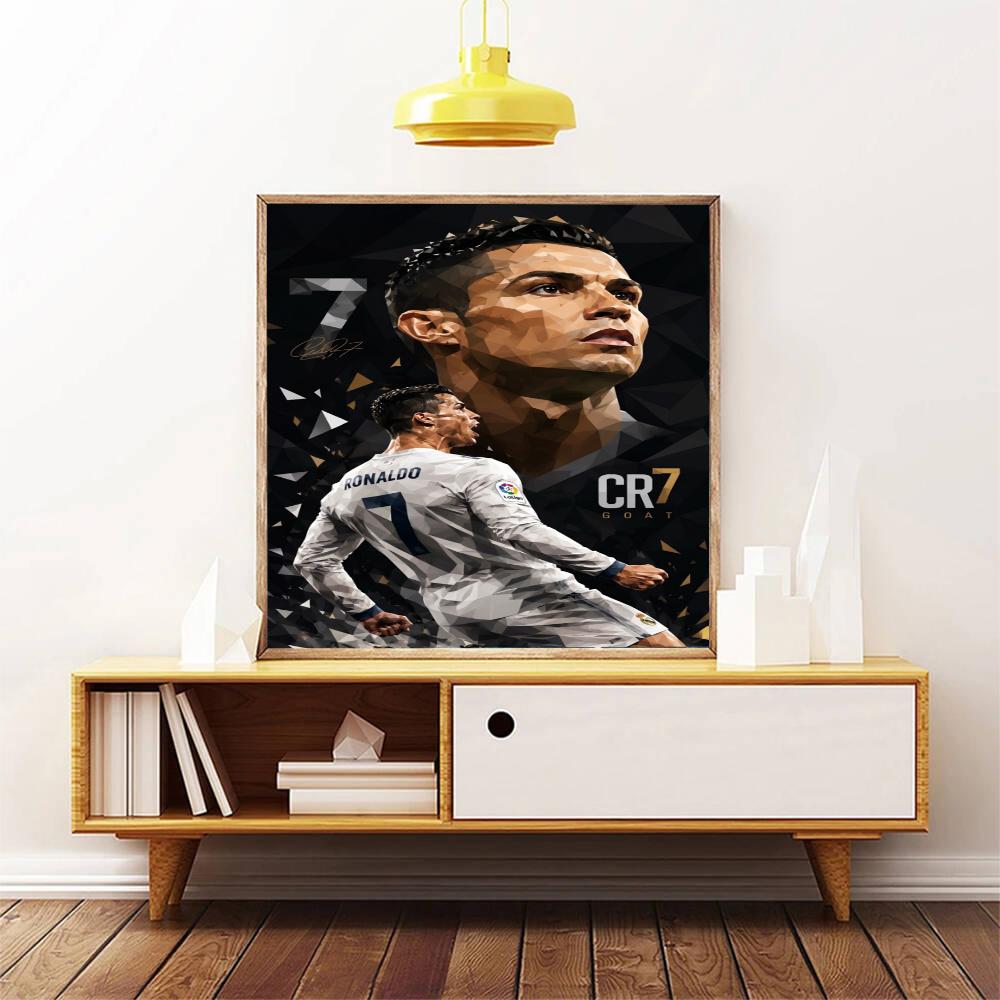 Cristiano Ronaldo 5D Diy Diamond Paintings Mosaic Wall Round Diamond Art Painting Kits Embroidery Crystal Accessories Frameless