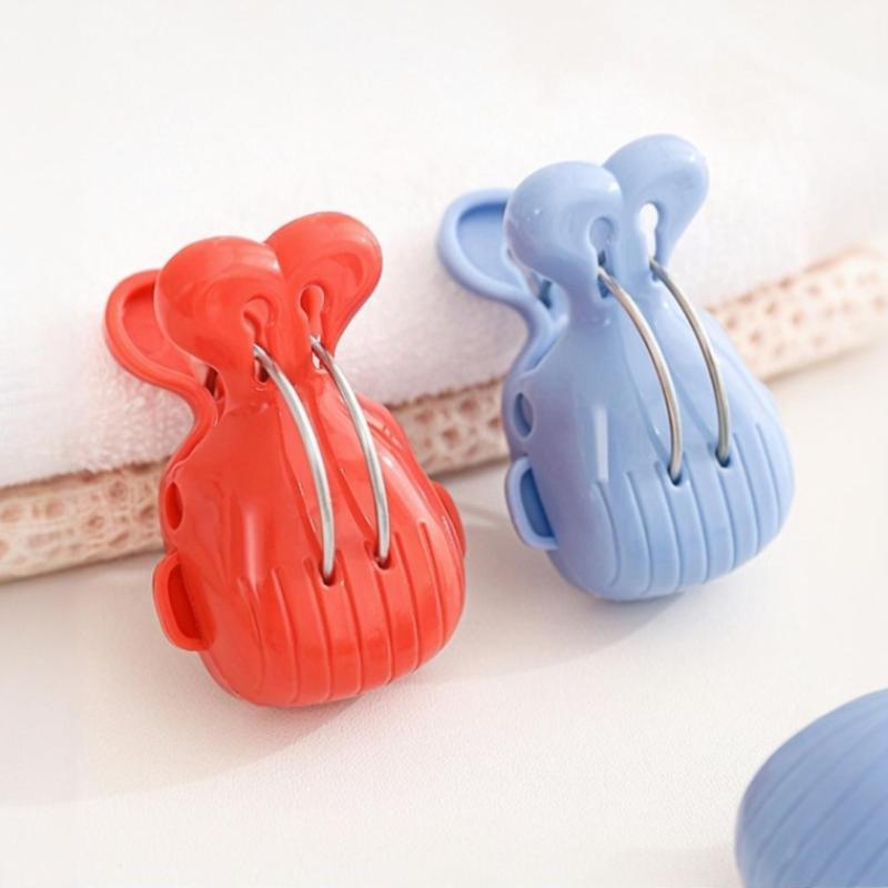 Cartoon Whale Seamless Laundry Clothespins Clothes Pegs Quilt Socks Underwear Towels & More Hangers Fixed Large Windproof Clip