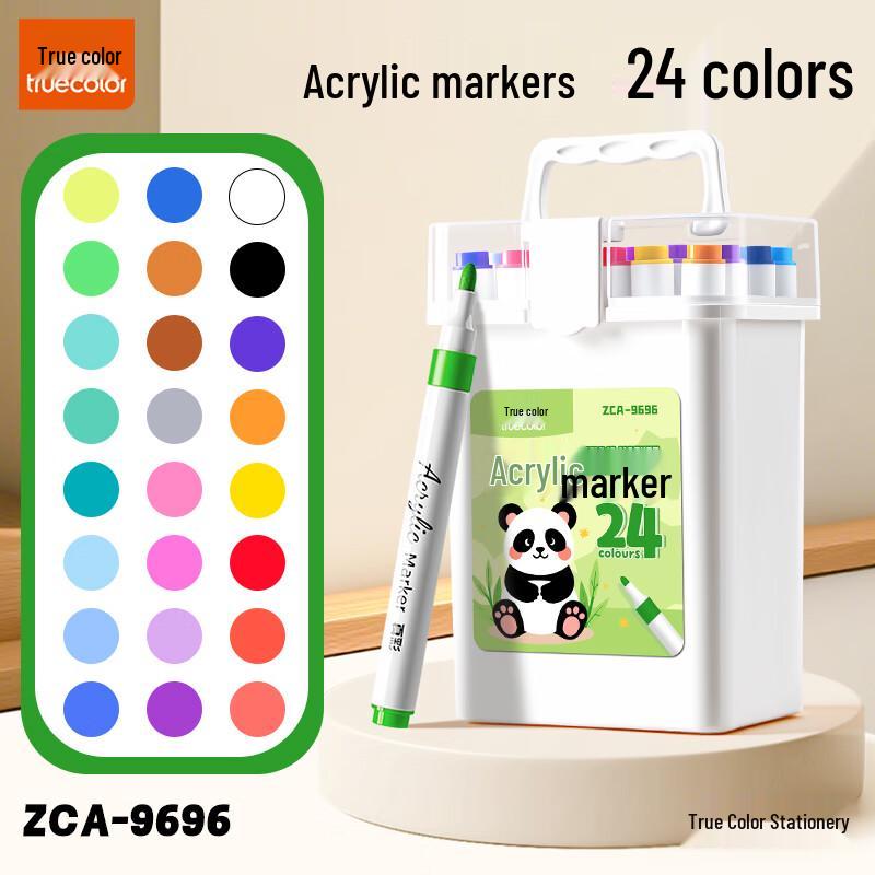 TRUECOLOR Hard Tip Acrylic Marker Set ZCA-9696