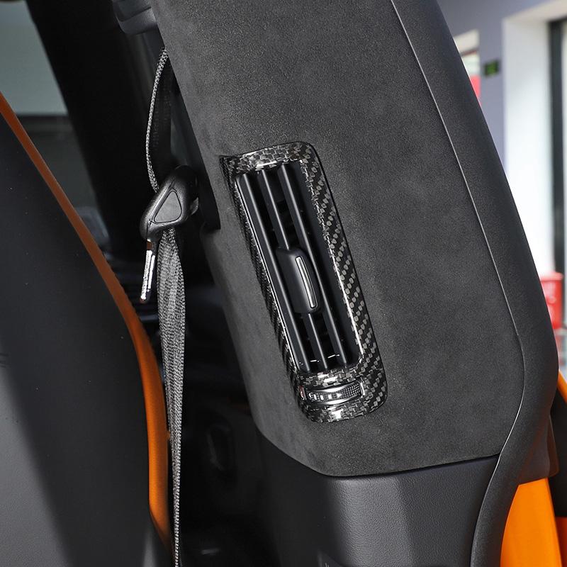For Lamborghini URUS 2018-2023 Real Carbon Fiber B-Pillar Air Conditioning Air Outlet Frame Decorative Car Interior Accessories