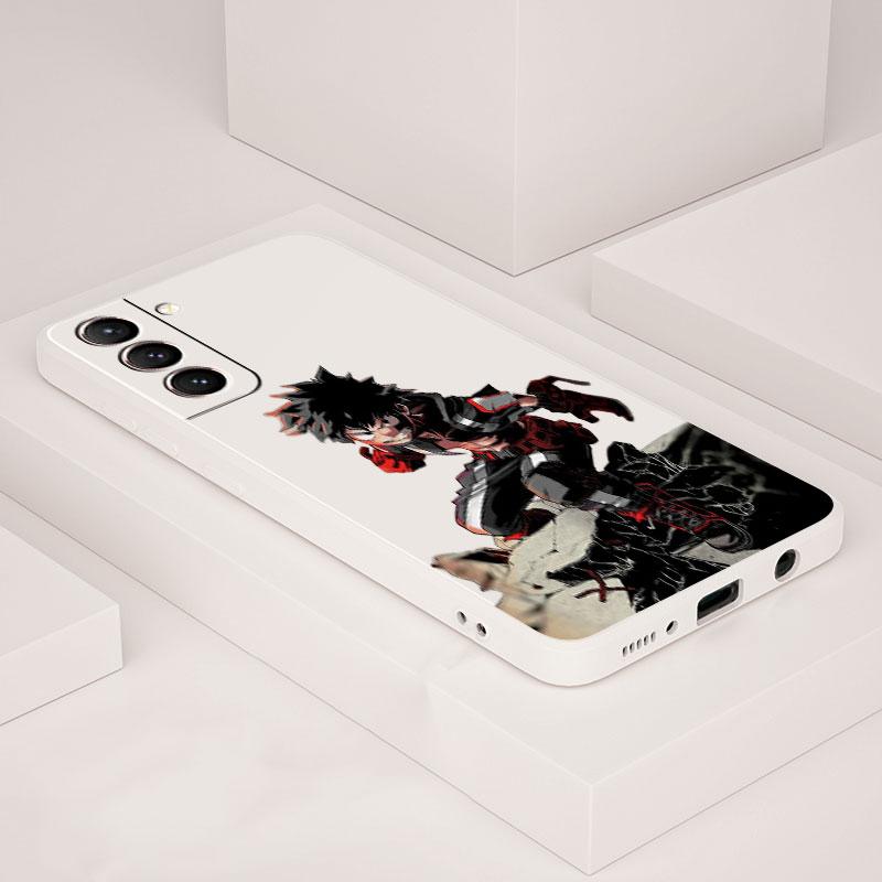 Anime My Hero Academia Case for Samsung Galaxy S8 Note 20 Ultra 5G S9 S21 S10 Plus S20 FE S22 Ultra Matte Liquid Silicone Funda