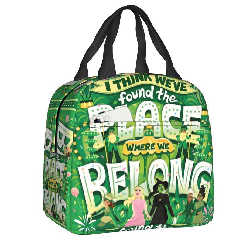 Custom W-Wickeds Hot New Thermal Insulated Lunch Bag Women Music Moive Portable Lunch Tote for Outdoor Picnic Storage Food Box