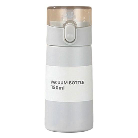 150/250 ml izolovaný hrnek odolný proti vytečení jedním tlačítkem otevírací silikonová tryska přenosná termohrnek z nerezové oceli s dlouhou životností