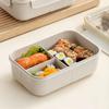 High-capacity Lunch Box Portable Wheat Stalk Students Office Worker Bento Box Microwave Oven Lunch Box with Tableware Soup Bowl