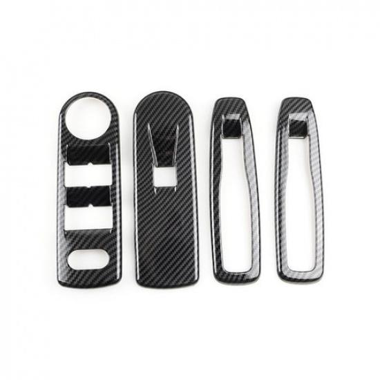 Door Armrest Window Lift Switch Button Frame Cover For Renault Clio 4 2013-2016