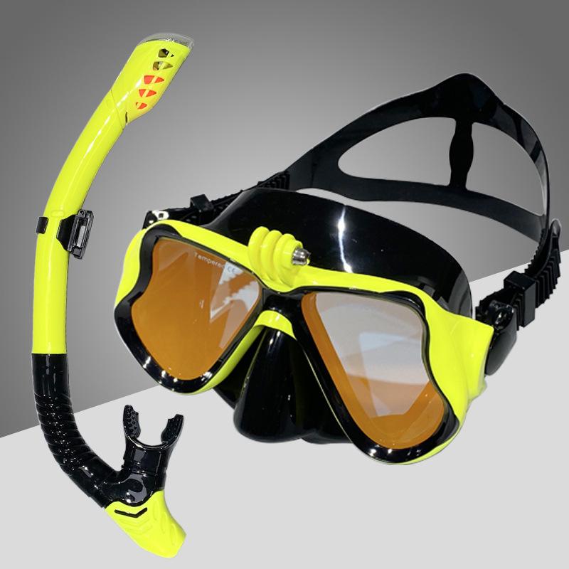 Large Frame Unisex Diving & Snorkel Set - HD Anti-Fog Waterproof Mask One Size