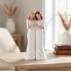 Sisters Friendship Resin Statue Non-Fading Sisters Hugging Figurines Small Home Decor Sculpture for Living Room&Office&Apartment