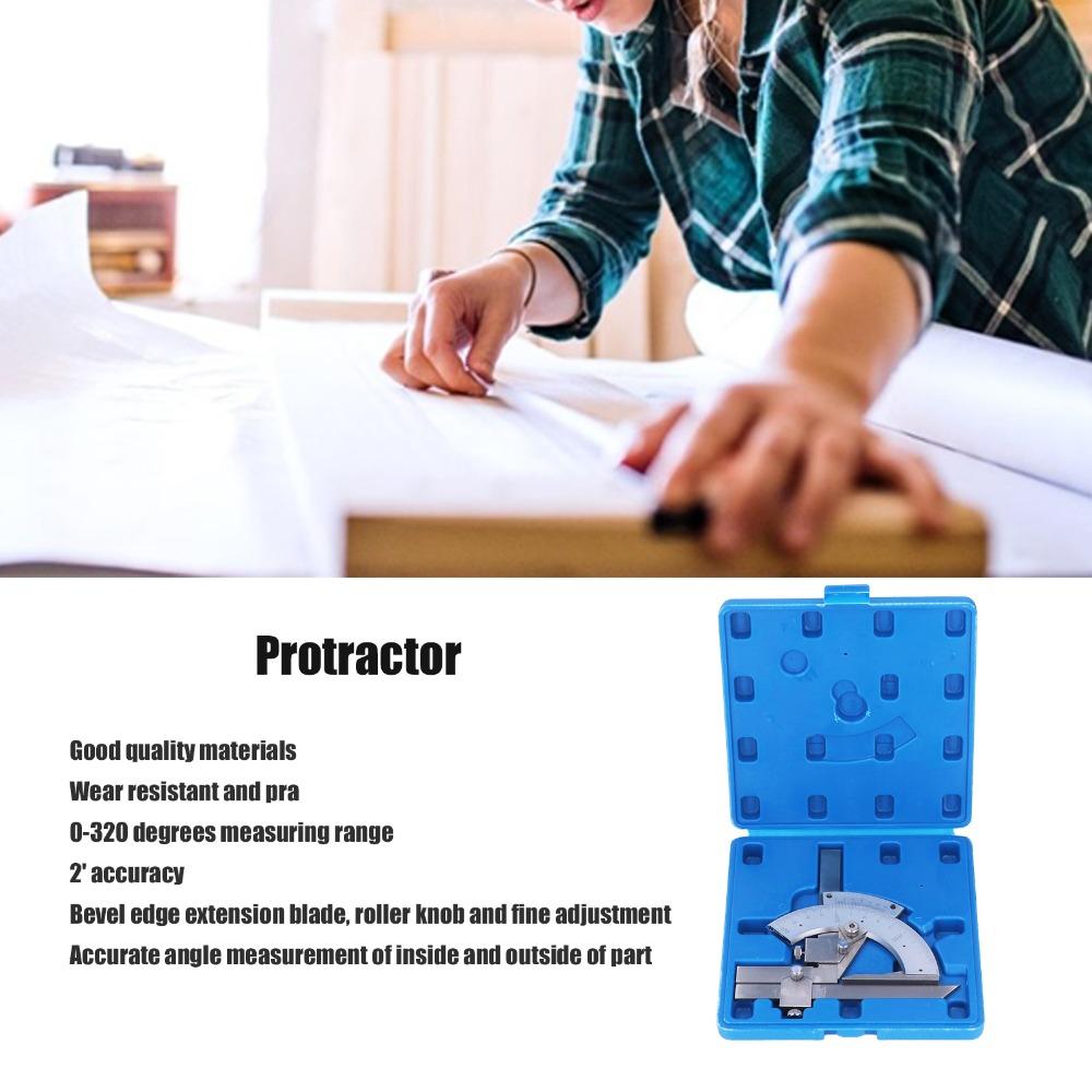 320° Vernier Bevel Protractor Exactness Angle Measuring Ruler  CarpenterConstruction