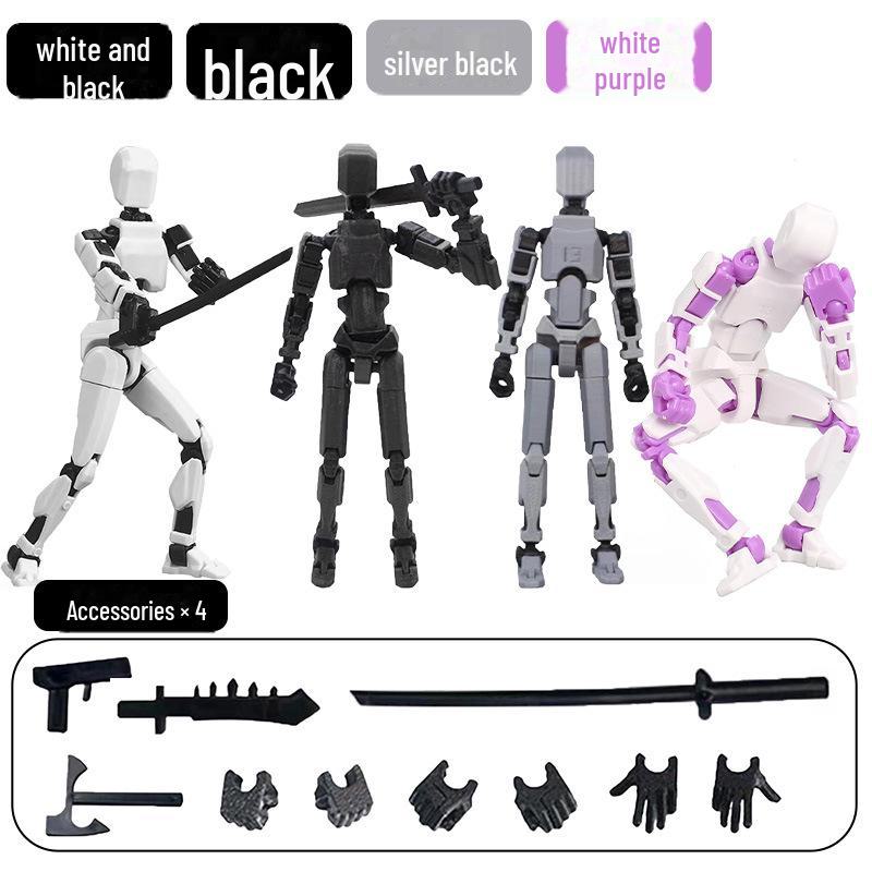 3D Movable Jointed Children's Dolls - Decompression Toy