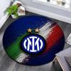 Football Club Internazionale Milano Round Area Rug,Carpet Rug for Living Room Bedroom Sofa Playroom Decor,Non-slip Floor Mat