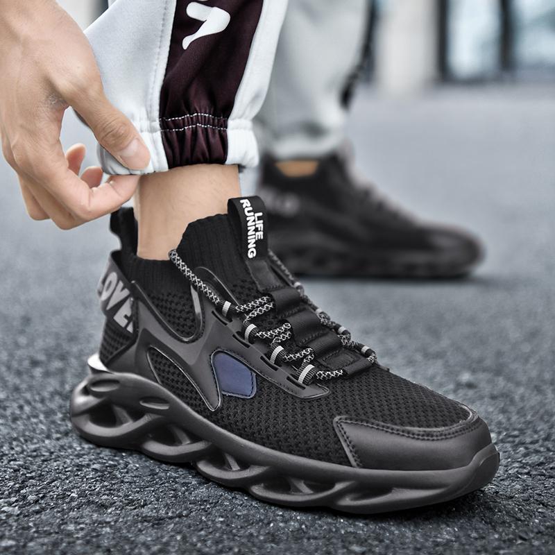 Fashion New Fashion Men's Running Thick Soled Breathable Non Slip Lightweight Casual Sneaker Comfortable Mesh Shoes Zapatos Para Hombre