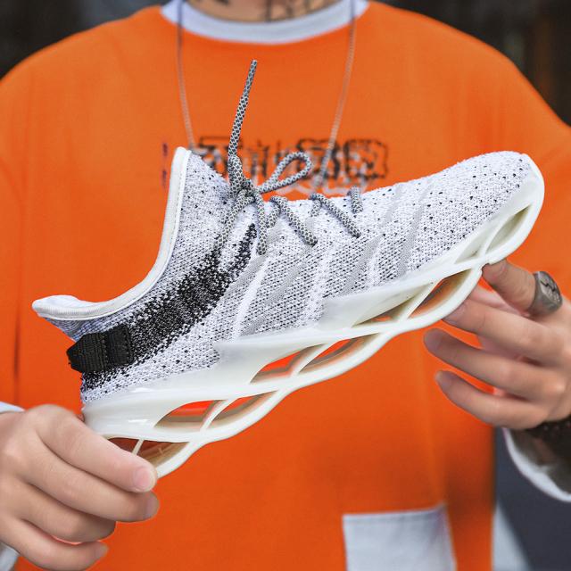 

Нові чоловічі кросівки для бігу на природі, для чоловіків, для джогінгу, ходьби, спортивні, високої якості, на шнурівці, атлетичні, дихаючі, з підошвою-лезом 48