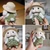 Handmade Keychain Bag Accessory Plush Gardener Rabbits Keychain Charm Portable Key Rings Adornment Bag Ornament