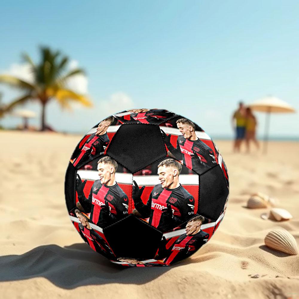 Florian Wirtz size5 Soccer Ball, colorful, suitable for all ages, machine-stitched, PVC material, competition grade,durable and high bounce