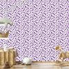 Heart Wallpaper White, Purple, Light Gray and Lavender 50x1000