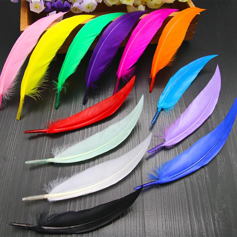 50Pcsdiy Scimitar Feather Colored Feather Handicrafts Jewelry Accessories Material Feather