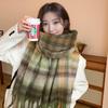 Women's Winter 2022 Korean Style Versatile Warm Scarf - High-End, Student-Friendly, Thick, Fashionable Neck Shawl for Cold Protection