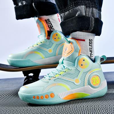 Fashion 2024 Professional Men's Basketball Boys Fashion Trend Shoes Basket Sneakers Anti-skid High-top Couple Breathable Basketball Boot