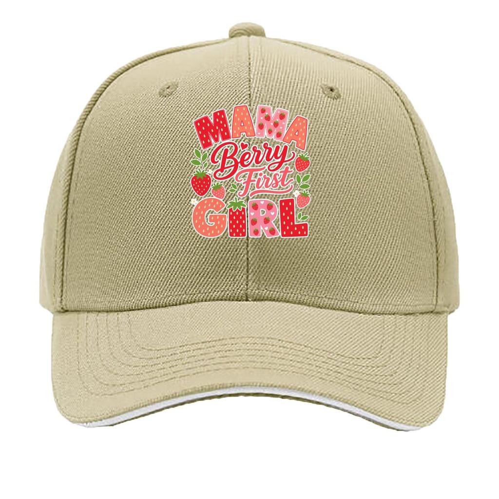 Sweet Strawberry First Birthday Mama Sandwich Baseball Cap Sun Cap Outdoor Workouts Hat