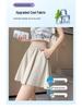 High-Waisted Wide-Leg Air Conditioning Shorts Skirt - 2026 Summer Collection: Petite, Slimming, Casual Two-Piece Set.