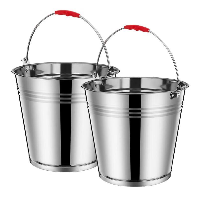 Hesdige Edelstahl Tragbarer Aufbewahrungs- & Moppeimer