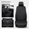 Universal Nappa Leather Car Seat Cushion: Star Embroidered, Backless, Non-Slip, Three-Piece Set