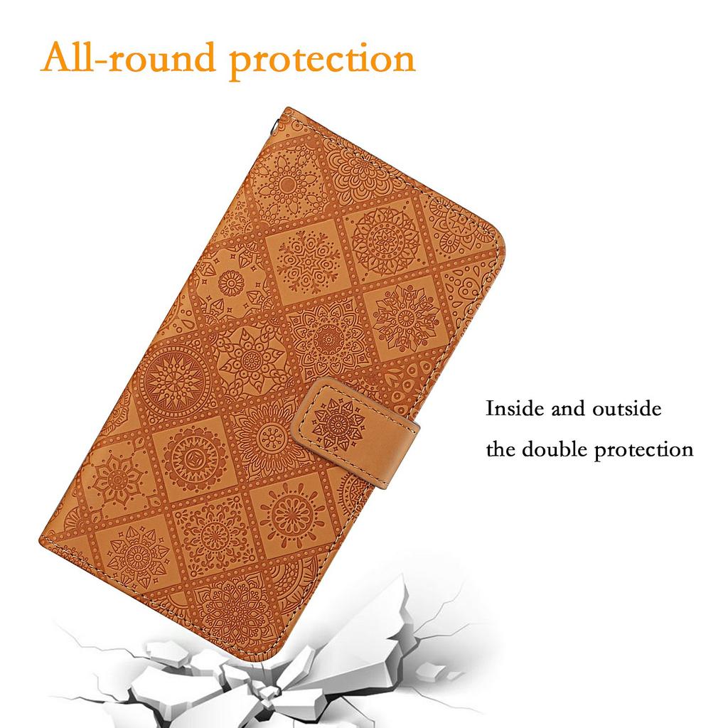 For Xiaomi Redmi A5 4G (171.7mm) Case Leather Case Ethnic Style Wallet Phone Cover with Strap